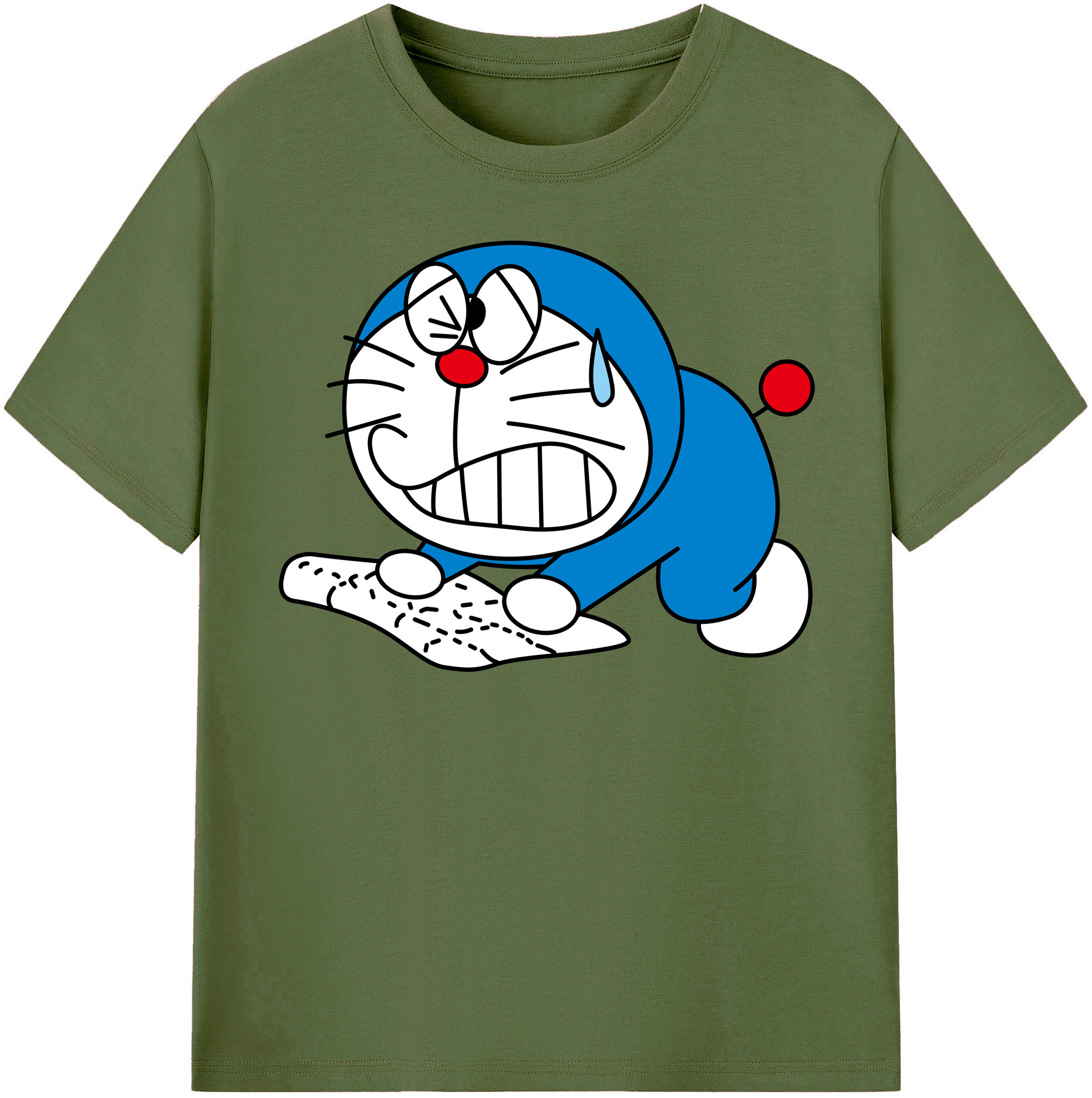 （画像用） ドラえもん Doraemon 綿100％半袖Tシャツ（フロントプリント）